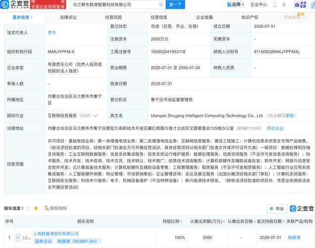 数据港新设智算科技公司，含AI软件开发业务 智能应用软件开发的战略跃迁